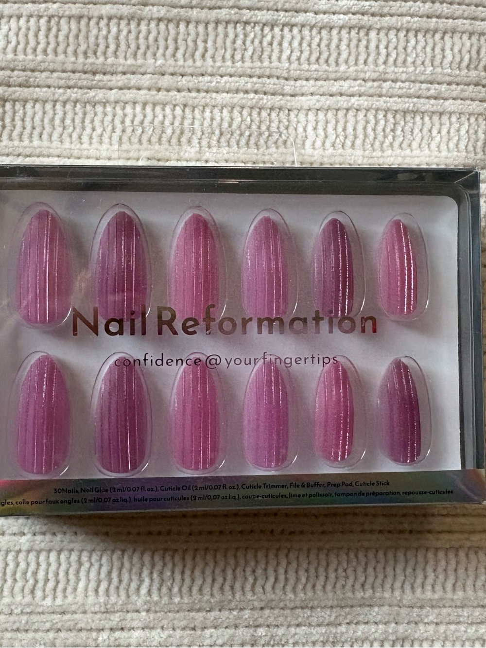Nail Reformation Pink Press-On Nail Set